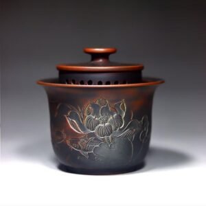 Handmade Nixing clay teapot, Abundance style - artisan pottery from Qinzhou, China