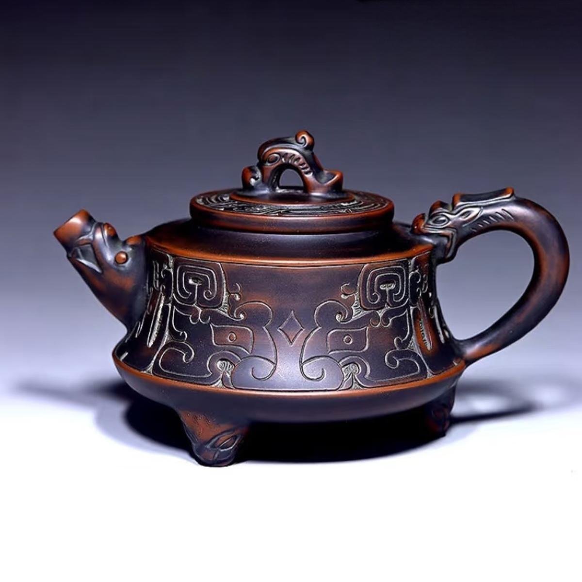 Handmade Nixing clay teapot - artisan pottery from Qinzhou, China
