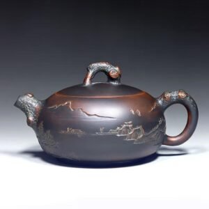 Handmade Nixing clay teapot - artisan pottery from Qinzhou, China
