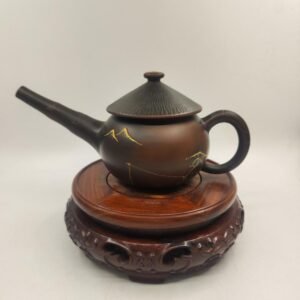 Handmade Nixing clay teapot, Fisherman style - artisan pottery from Qinzhou, China