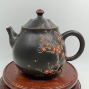 Handmade Nixing clay teapot, Xishi style - artisan pottery from Qinzhou, China