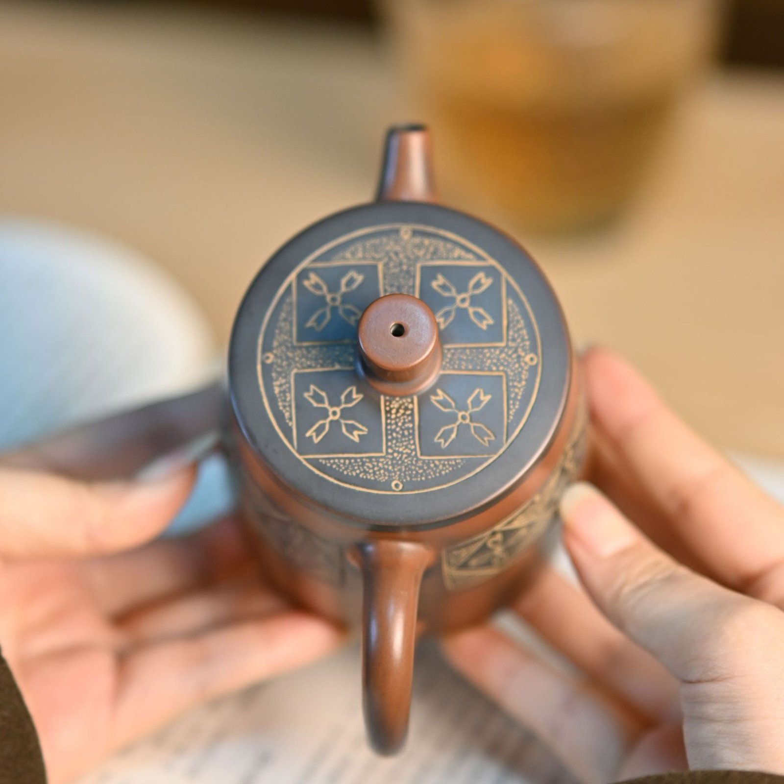 Handmade Nixing clay teapot, Ethnic-Style Barrel of Gold style - artisan pottery from Qinzhou, China